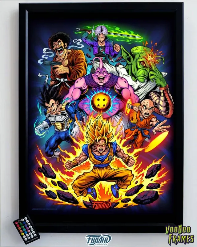 FlylLand Designs Dragon Ball Z translite + Voodoo LED-ram