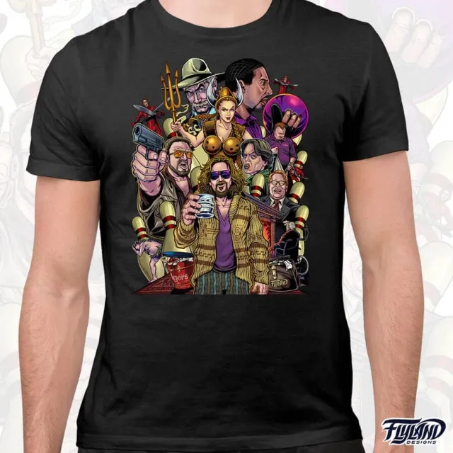 FlylLand Designs The Big Lebowski classic t-shirt unisex bomull