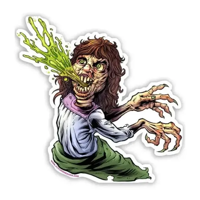 FlylLand Designs Exorcist klistermärke vinyl 10 cm