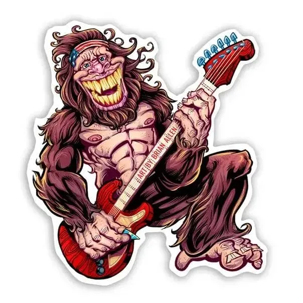 FlylLand Designs Sasquatch vinylsticker 4 tum