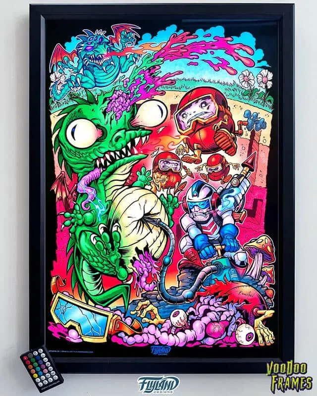 FlylLand Designs Dig Dug translitepaket med LED-ram
