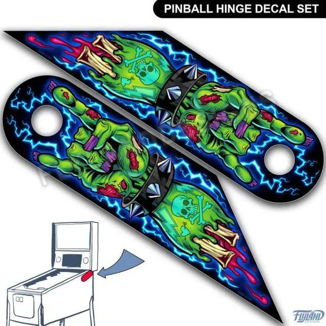 FlylLand Designs Monster Bash gångjärnsdekal 2-pack vinyl