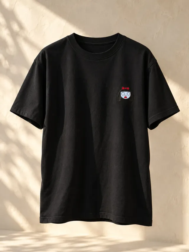 Nina Hemmingsson broderad t-shirt ekologisk bomull