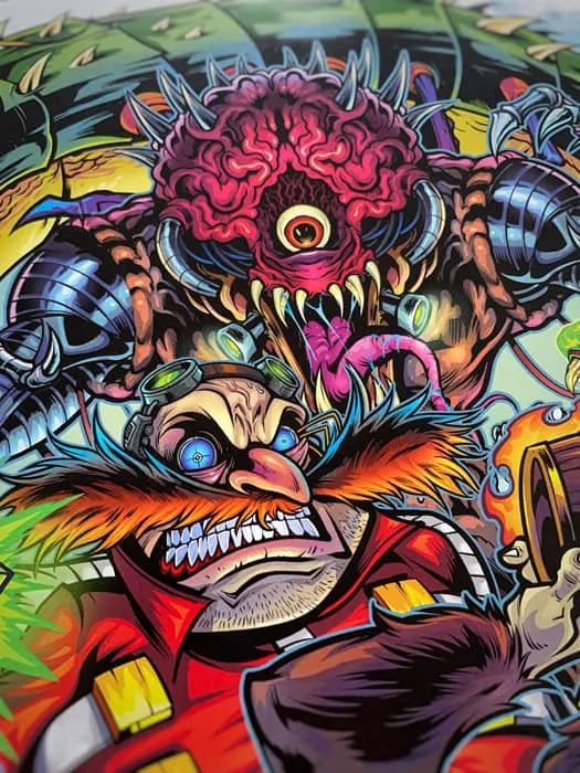 FlylLand Designs Arcade Bosses artprint signerad