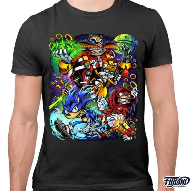 FlylLand Designs Sonic Tribute t-shirt bomull