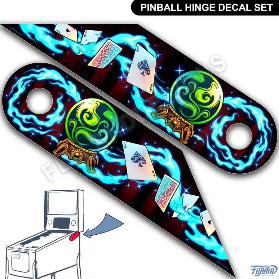 FlylLand Designs Theater of Magic gångjärnsdekal 2-pack laminerad vinyl