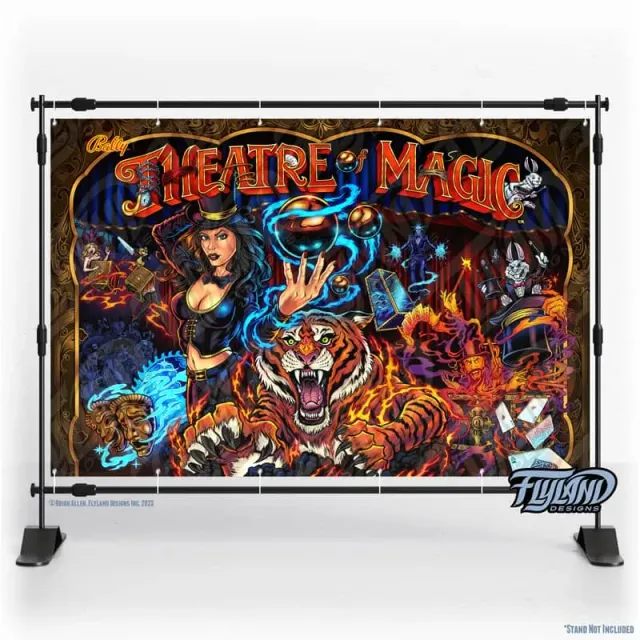 FlylLand Designs Theatre of Magic vinylbanner