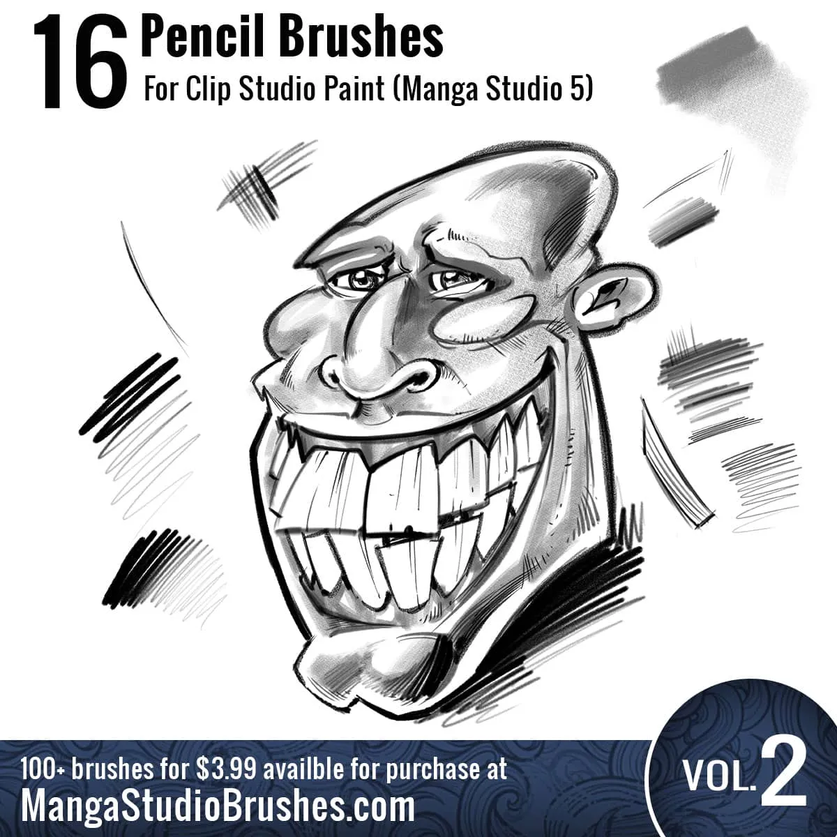 Clip Studio Paint brushes megapack 220+ Vol 1+2 nedladdning