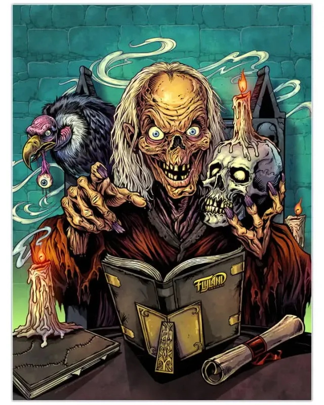 FlylLand Designs Tales from the Crypt konsttryck signerad