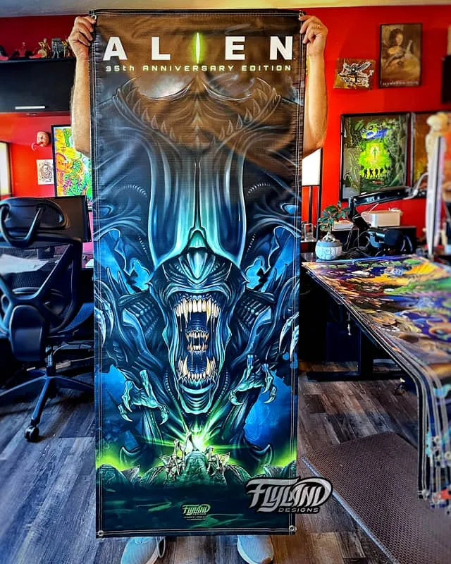 FlylLand Designs Alien vinylbanner 61x160 cm