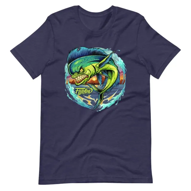 FlylLand Designs Angry Mahi t-shirt unisex fiskmotiv