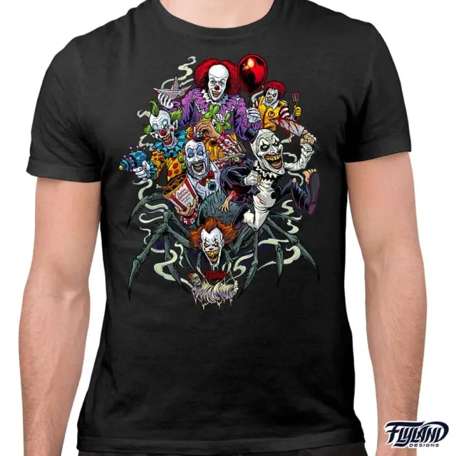 FlylLand Designs Send in the Clowns t-shirt bomull