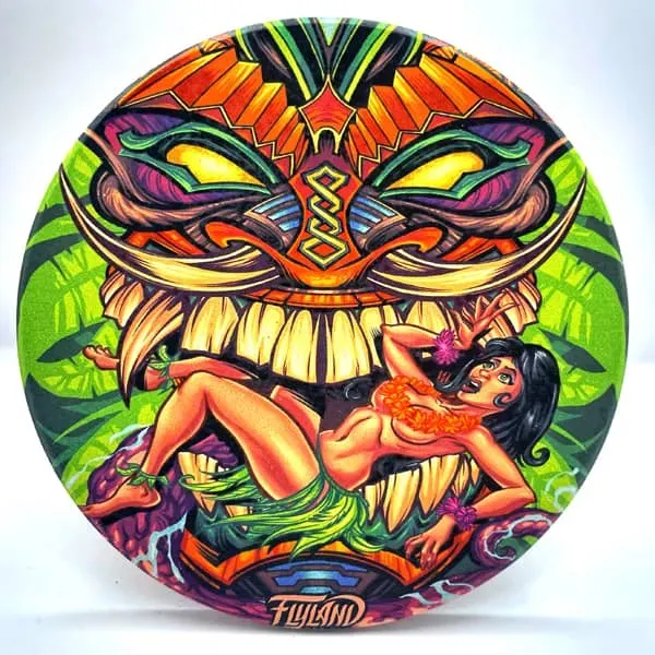 FlylLand Designs Tiki 03 glasunderlägg kork 10 cm