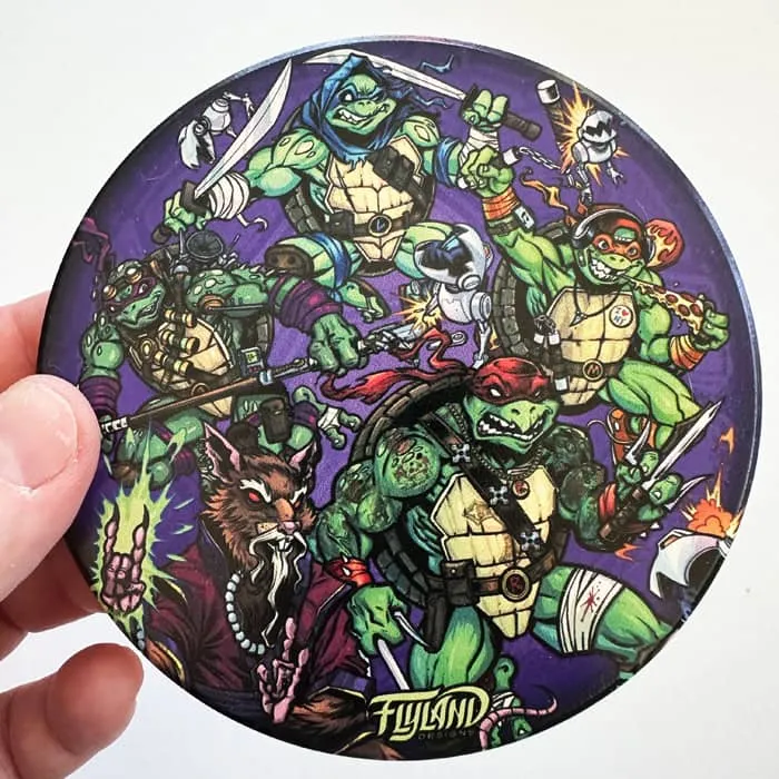 FlylLand Designs TMNT Heroes Parody glasunderlägg kork
