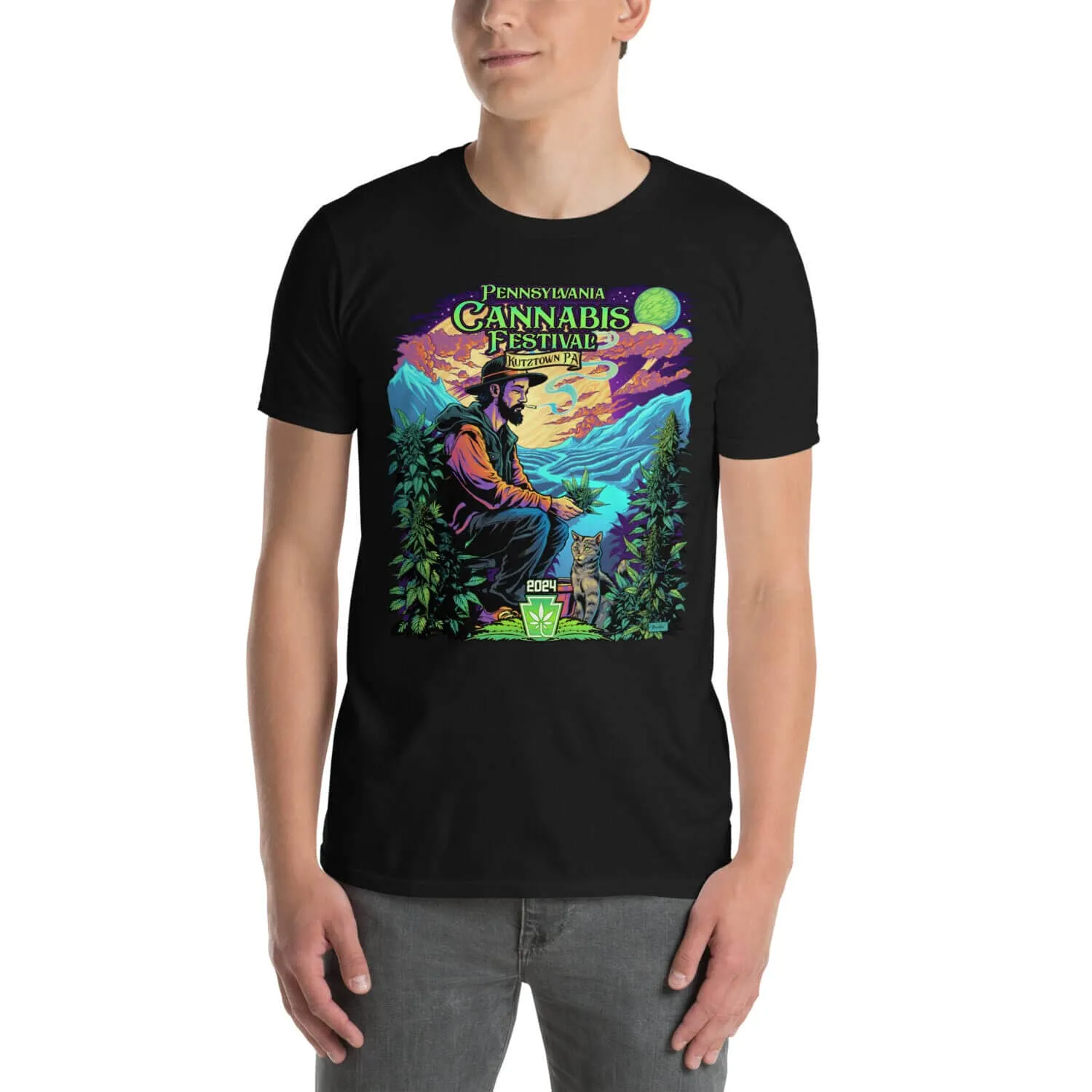 FlylLand Designs PA Cannabis Festival 2024 t-shirt bomull