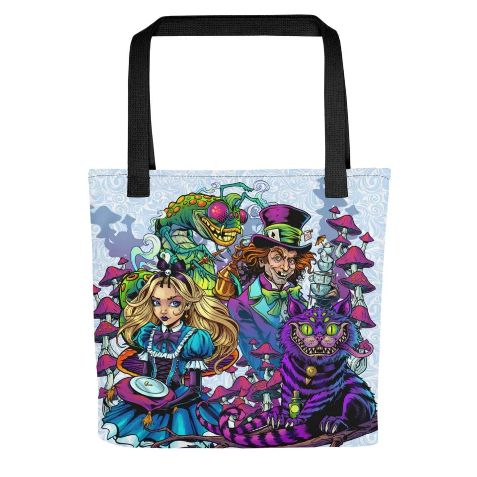FlylLand Designs Alice in Wonderland tygkasse 39x39 cm