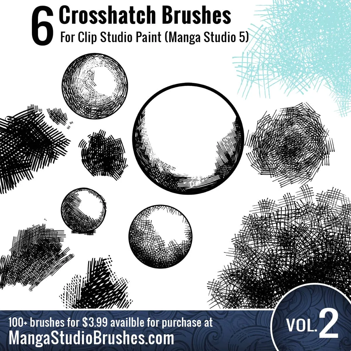 Clip Studio Paint brushes megapack 220+ Vol 1+2 nedladdning