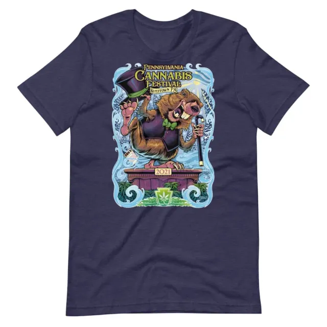 FlylLand Designs Pennsylvania Cannabis t-shirt unisex bomull