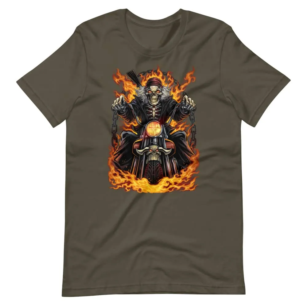FlylLand Designs Skeleton Rider t-shirt unisex