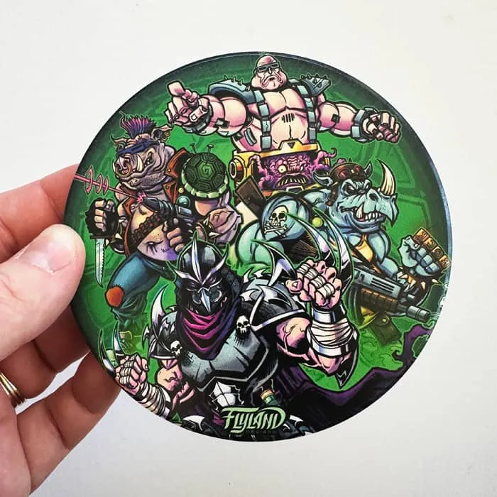 FlylLand Designs TMNT Villains glasunderlägg skurkmotiv