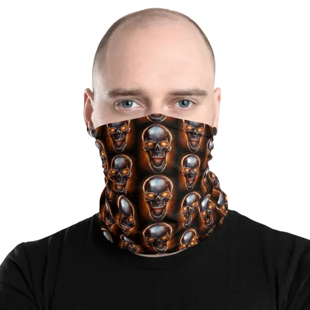 FlylLand Designs Metal Fire Skull buff halsduk