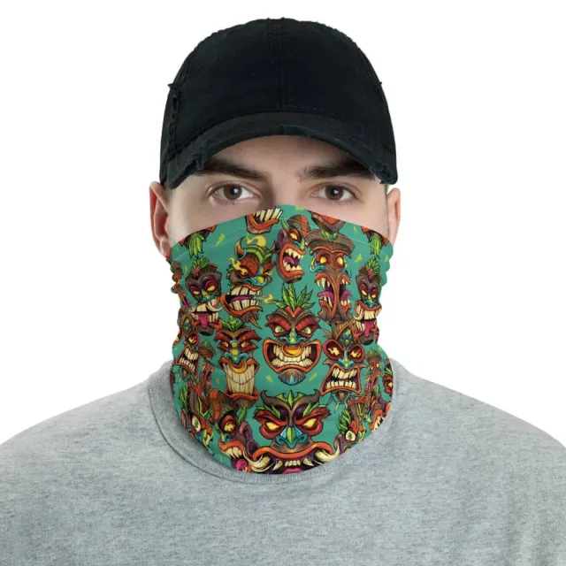 FlylLand Designs Tiki Head buff halsduk multifunktionell