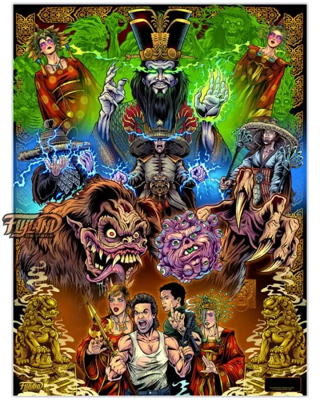 FlylLand Designs Big Trouble in Little China konsttryck
