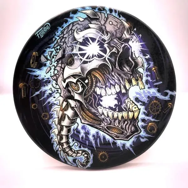 FlylLand Designs Metal Skull underlägg 10 cm Brian Allen