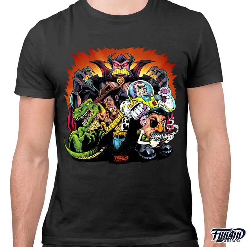 FlylLand Designs Broken Toys t-shirt unisex
