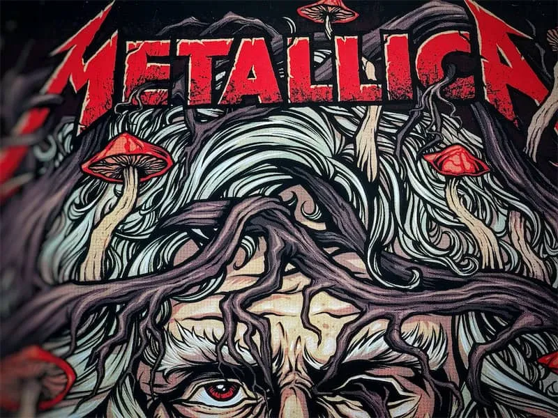 FlylLand Designs Metallica Buffalo NY 2022 affisch signerad 46x61