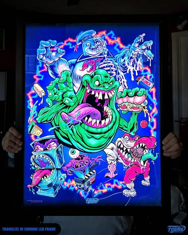 FlylLand Designs Ghostbusters translite + LED-ram bundle