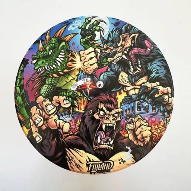 FlylLand Designs Rampage glasunderlägg kork discgolfmarker