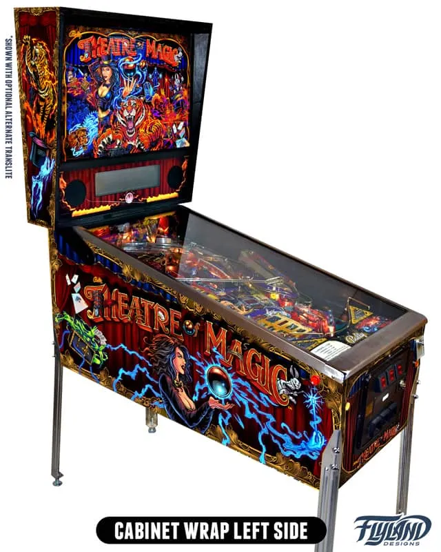 FlylLand Designs Theatre of Magic flipperspel dekalset 5-delar