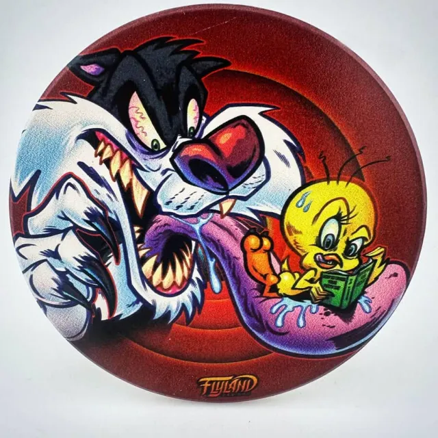 FlylLand Designs Tweety Sylvester glasunderlägg 10 cm kork