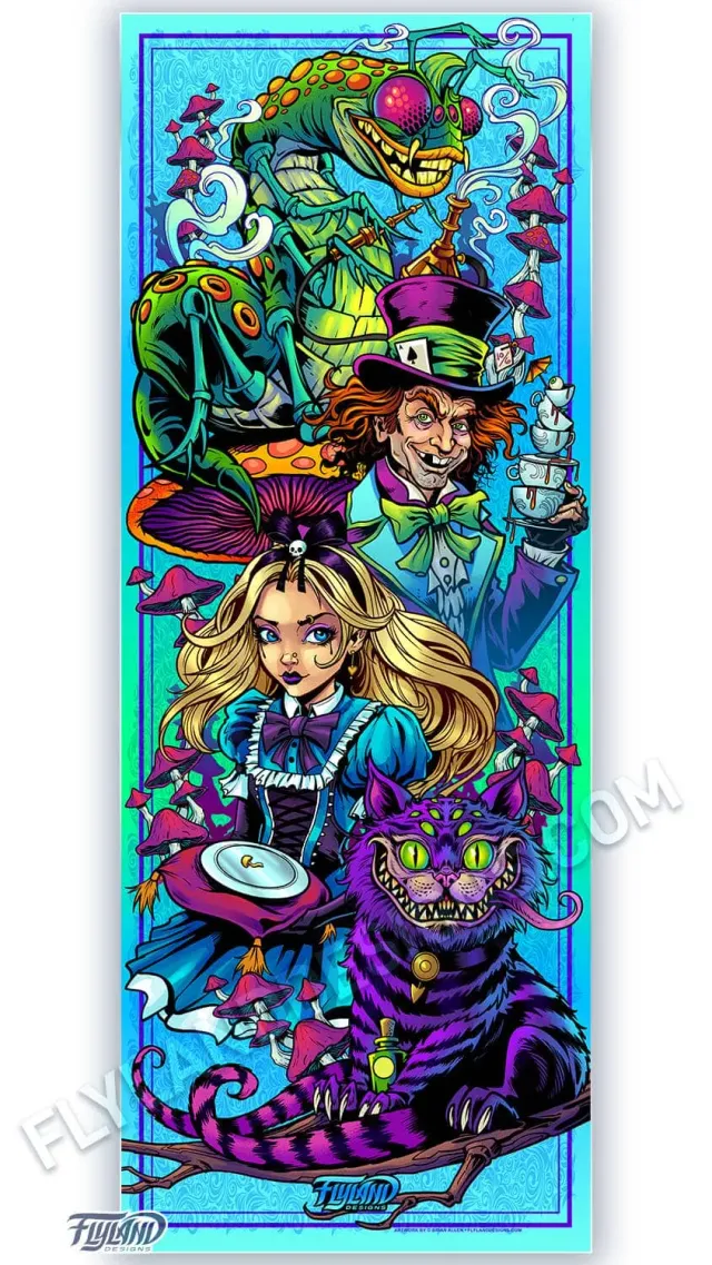FlylLand Designs Alice in Wonderland vinylbanner 61x160 cm