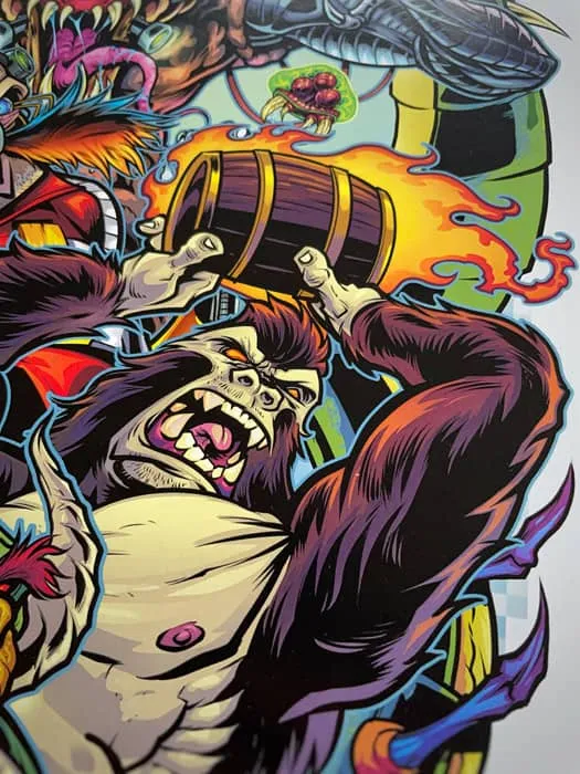 FlylLand Designs Arcade Bosses artprint signerad