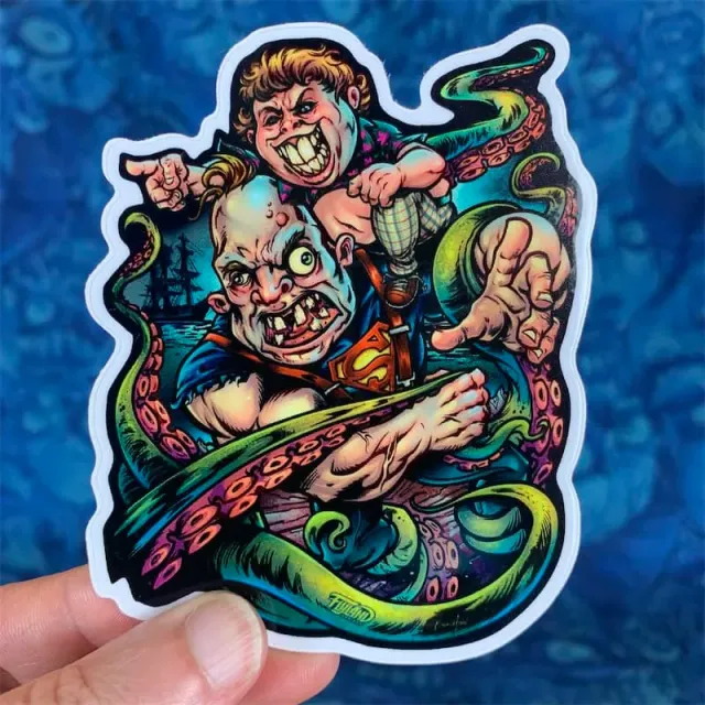 FlylLand Designs Goonies vinylklistermärke 10 cm utomhus