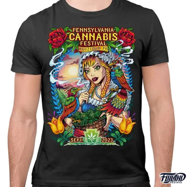 FlylLand Designs 2023 Pa Fall Cannabis t-shirt unisex