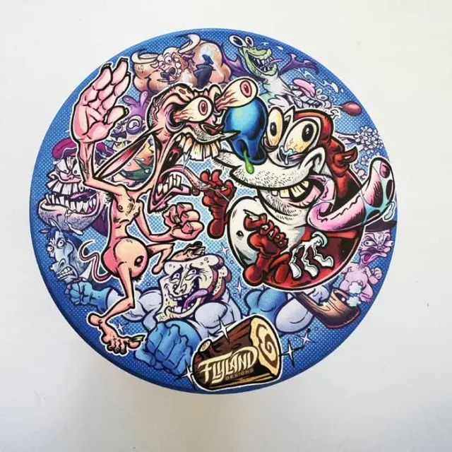 FlylLand Designs Ren and Stimpy Parody glasunderlägg kork 10 cm
