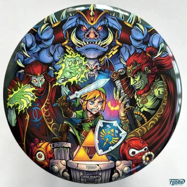 FlylLand Designs Zelda Tribute Buzzz discgolfdisc SuperColor