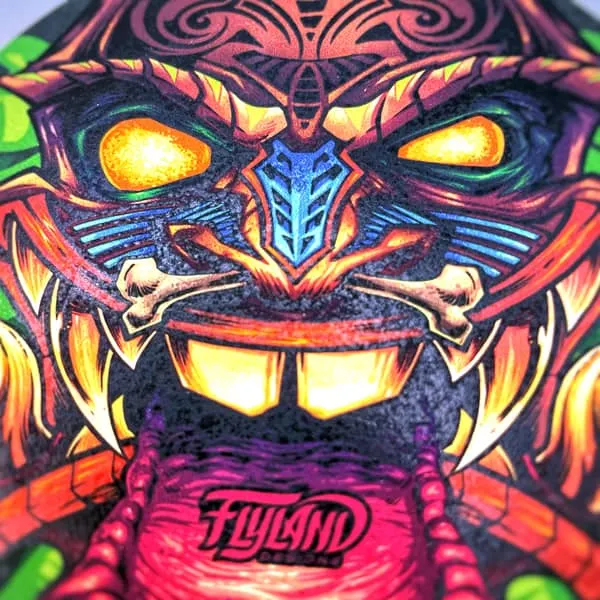 FlylLand Designs Tiki 01 Tongue glasunderlägg 4 tum kork