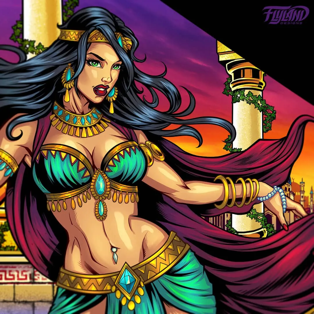 FlylLand Designs Arabian Nights magnetförkläde flipper