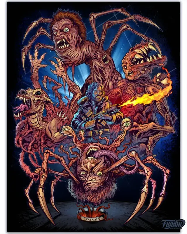 FlylLand Designs The Thing Tribute konsttryck signerat