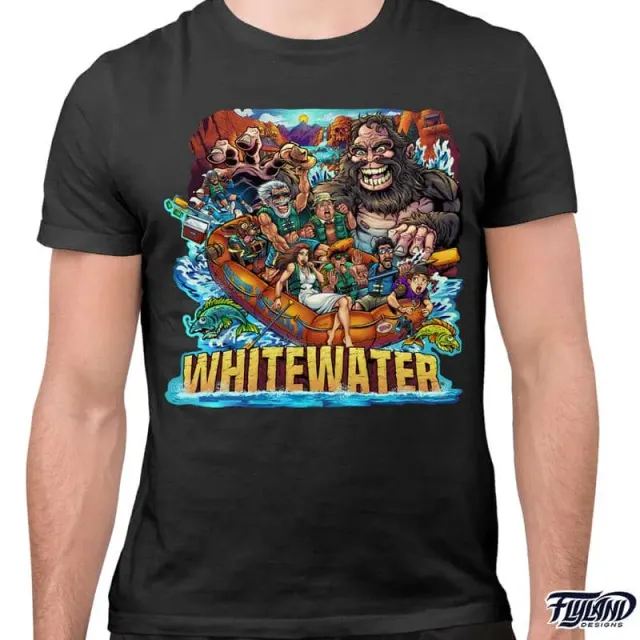 FlylLand Designs White Water t-shirt bomull