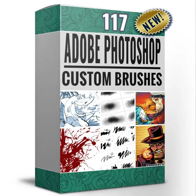 FlylLand Designs Photoshop-penslar digital nedladdning 100-pack
