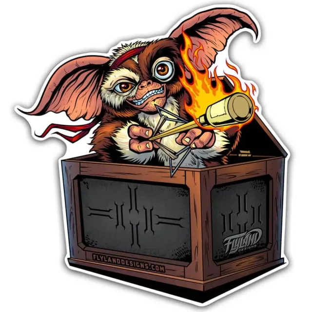 FlylLand Designs Gremlins Gizmo vinylsticker 10 cm