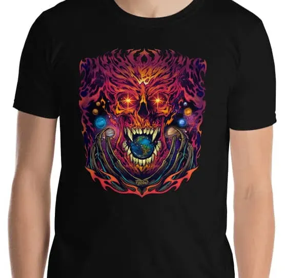 FlylLand Designs Space Skull t-shirt