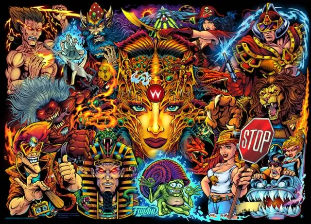 FlylLand Designs Williams Pinball Mashup Vol.2 translite 67cm