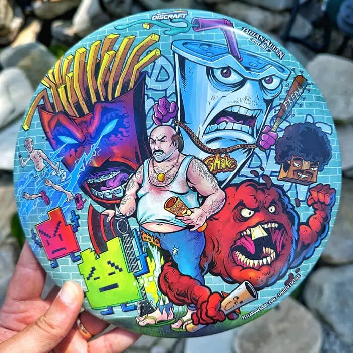FlylLand Designs Aqua Teen Hunger Force Tribute discgolfdisc SuperColor