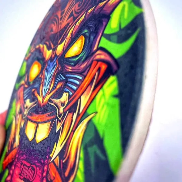 FlylLand Designs Tiki 01 Tongue glasunderlägg 4 tum kork